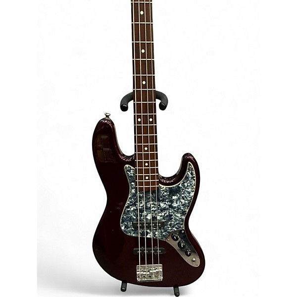 Used Fender Standard Jazz Bass Midnight Wine Electric Bass Guitar