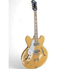 Used Epiphone Casino Left Handed Natural Hollow Body Electric Guitar