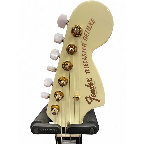 Used Fender Parallel Universe Volume II Troublemaker Tele Deluxe Olympic White Solid Body Electric Guitar