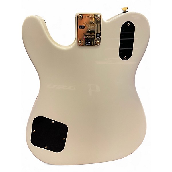 Used Fender Parallel Universe Volume II Troublemaker Tele Deluxe Olympic White Solid Body Electric Guitar