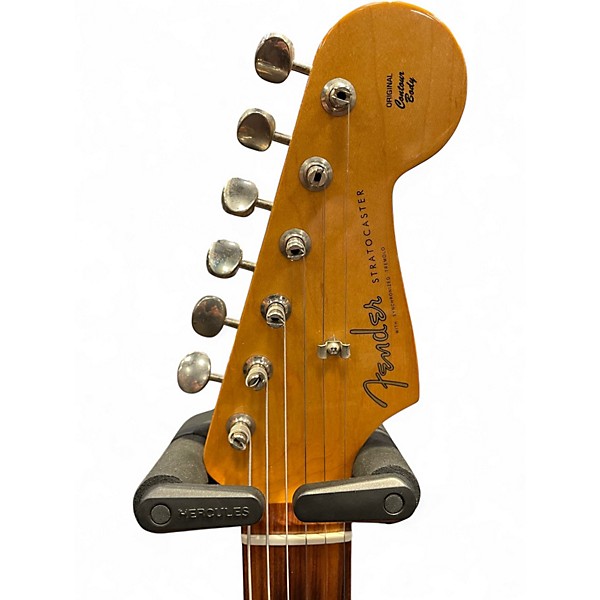 Used Fender Jimi Hendrix Monterey Stratocaster WHITE, RED MONTEREY GRAPHIC Solid Body Electric Guitar