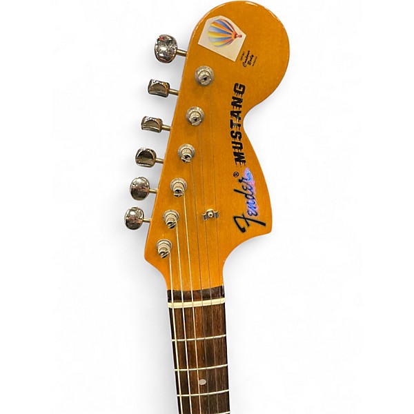 Vintage 1995 Fender Kurt Cobain Signature Mustang Lake Placid Blue Solid Body Electric Guitar