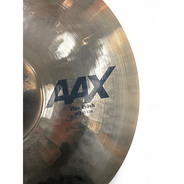 Used SABIAN 16in AAX THIN CRASH Cymbal