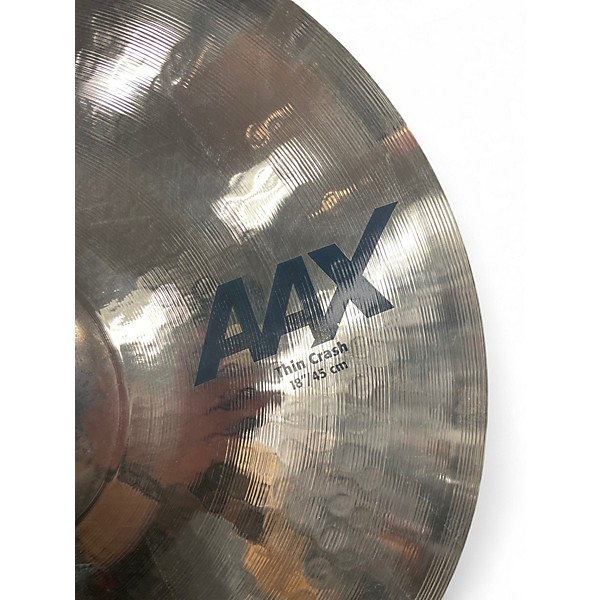 Used SABIAN 18in AAX THIN CRASH Cymbal