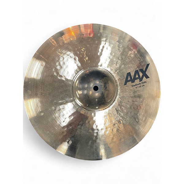 Used SABIAN 14in AAX MEDIUM HI-HAT PAIR Cymbal
