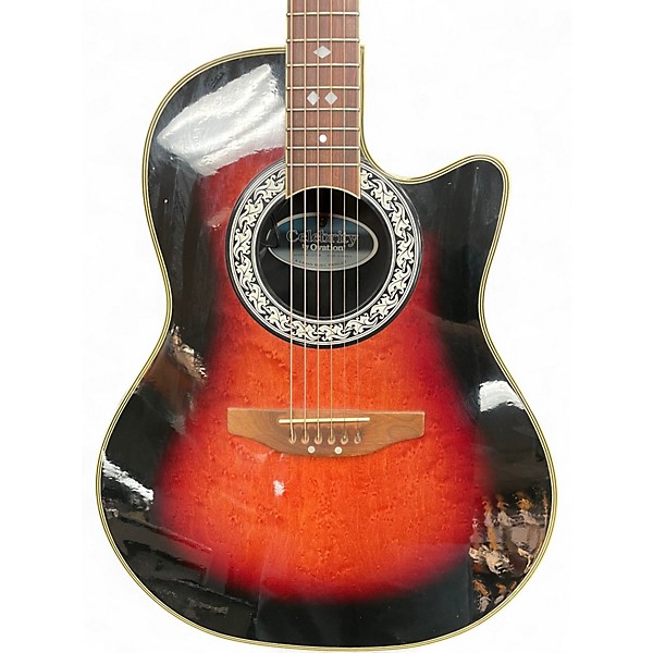 Used Ovation CC168 CELEBRITY 2 Tone Sunburst Acoustic Electric Guitar