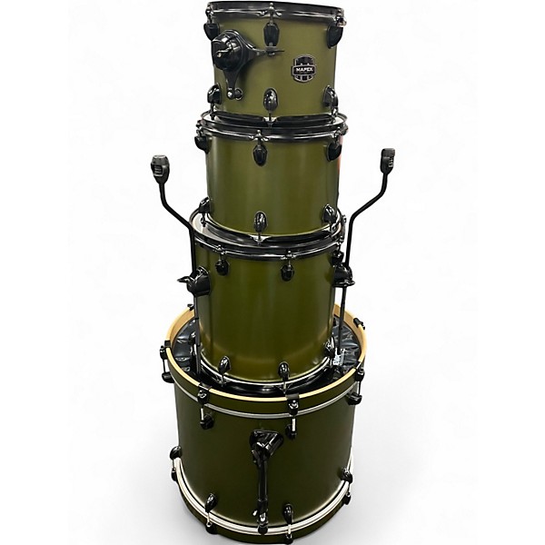 Used Mapex 4 Piece ARMORY MANTIS GREEN Drum Kit