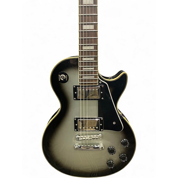 Used Epiphone Les Paul Custom Silverburst Solid Body Electric Guitar