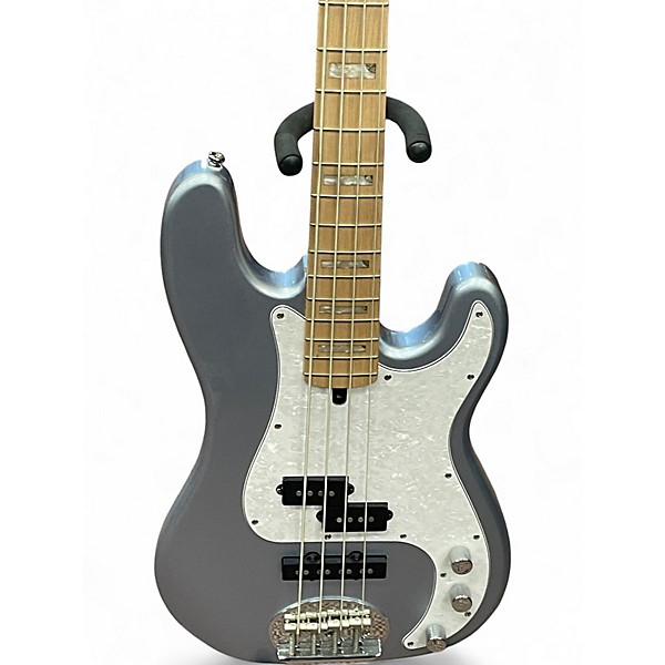Used Lakland 44-02 Skyline Series Ice Blue Metallic Electric Bass Guitar