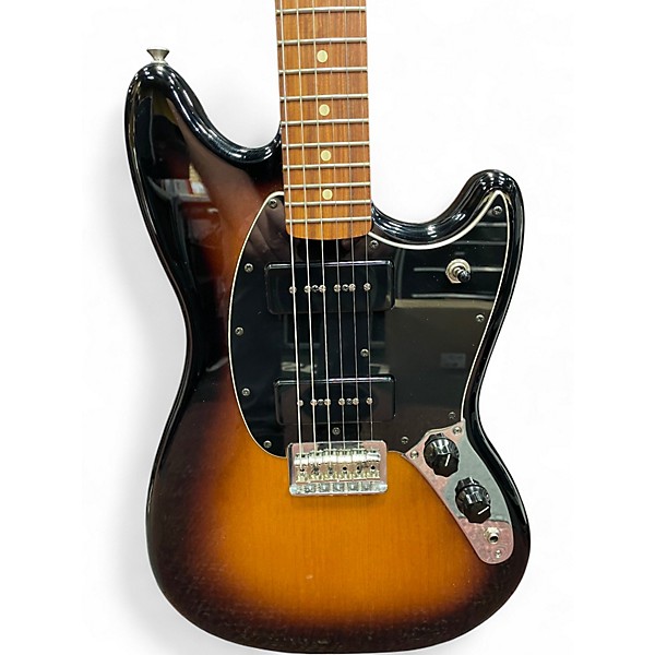 Used 2017 Fender Player Mustang 90 2 Color Sunburst Solid Body Electric Guitar