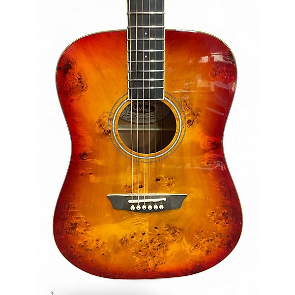 Used Washburn DFBDA DEEP FOREST BURL D AMBER FADE Acoustic Guitar