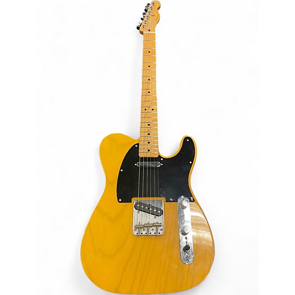 Used Fender DELUXE ASH TELECASTER Butterscotch Blonde Solid Body Electric Guitar