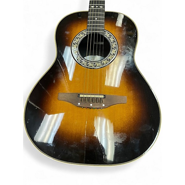 Vintage 1981 Ovation 1615 Tobacco Sunburst 12 String Acoustic Guitar