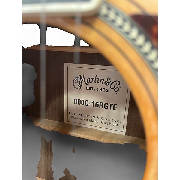 Used Martin 000C-16RGTE Natural Acoustic Electric Guitar