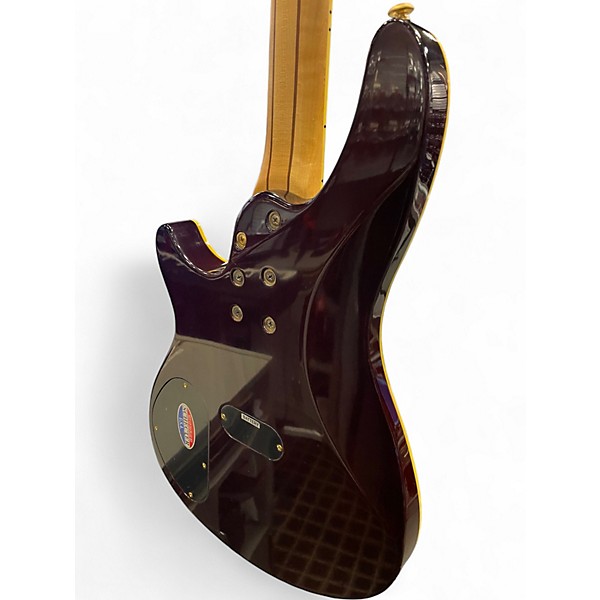 Used Schecter Guitar Research C4 DIAMOND SERIES  MAROON QUILT Electric Bass Guitar