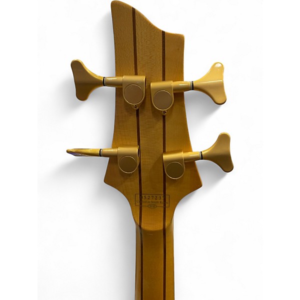 Used Schecter Guitar Research C4 DIAMOND SERIES  MAROON QUILT Electric Bass Guitar