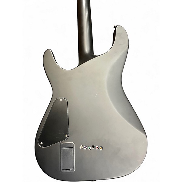 Used 2019 Schecter Guitar Research Damien Platinum Black and Gold Solid Body Electric Guitar