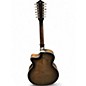 Used Guild F2512-CE Trans Black 12 String Acoustic Electric Guitar