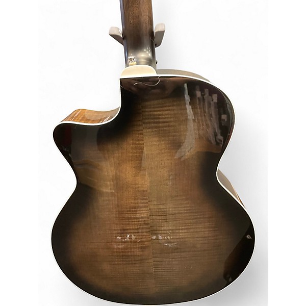 Used Guild F2512-CE Trans Black 12 String Acoustic Electric Guitar