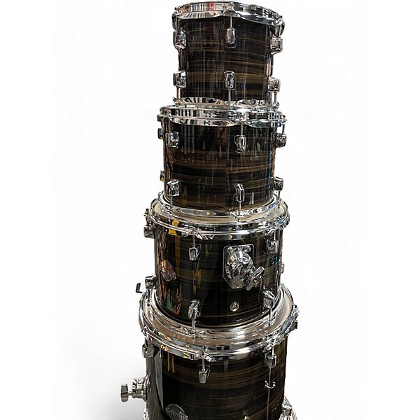 Used ddrum 6 Piece Dominion Birch Brushed Olive Metallic Drum Kit