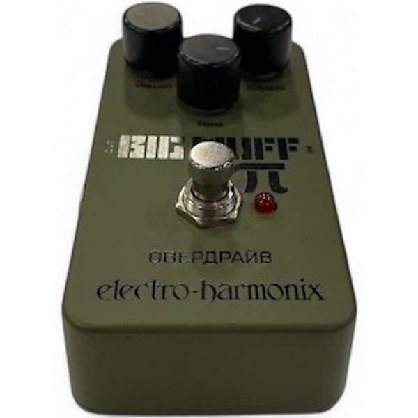Used Electro-Harmonix Green Russian Big Muff Pi Fuzz Effect Pedal