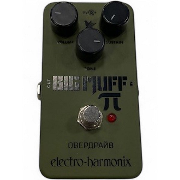 Used Electro-Harmonix Green Russian Big Muff Pi Fuzz Effect Pedal