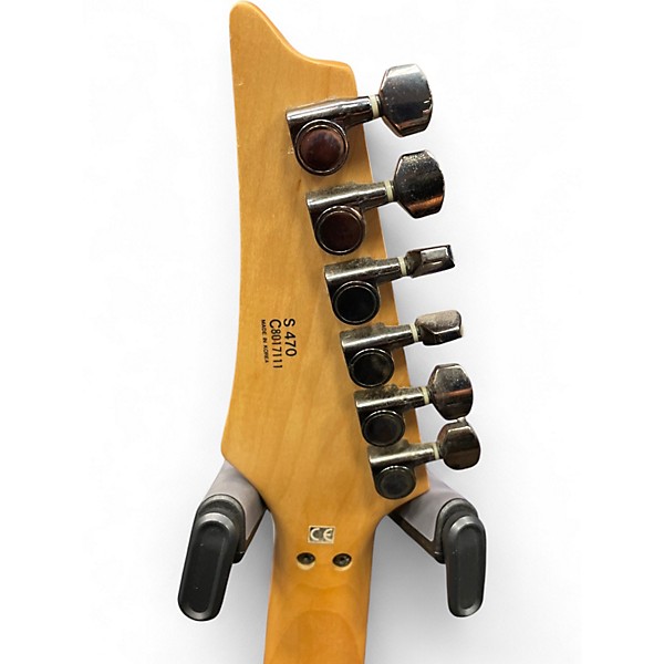 Used Ibanez S470 Black Solid Body Electric Guitar