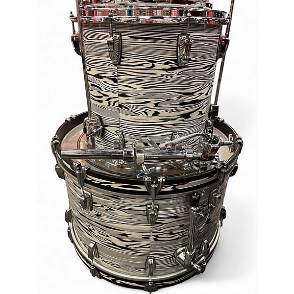 Used Ludwig 4 Piece Classic Maple White Strata Drum Kit