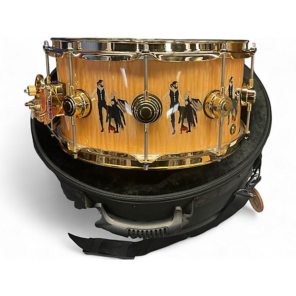 Used 2016 DW 14in Collectors Series Fleetwood Mac ICON Snare Gold Drum