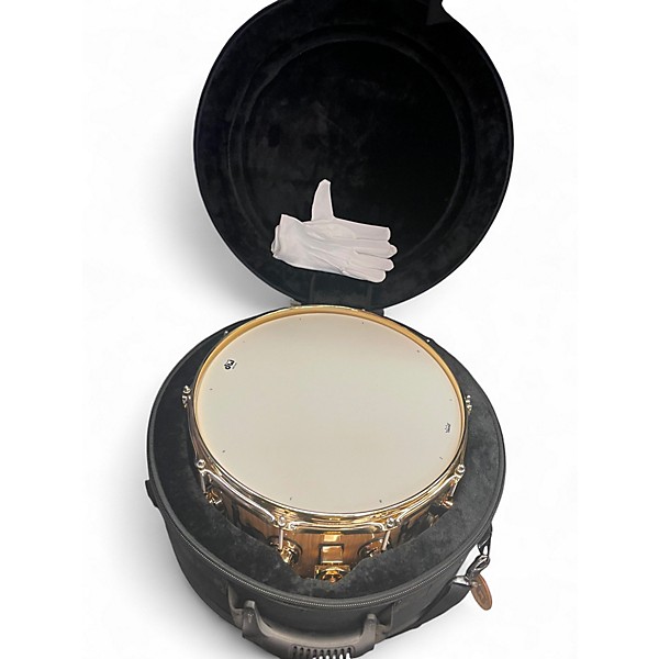 Used 2016 DW 14in Collectors Series Fleetwood Mac ICON Snare Gold Drum