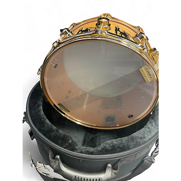 Used 2016 DW 14in Collectors Series Fleetwood Mac ICON Snare Gold Drum