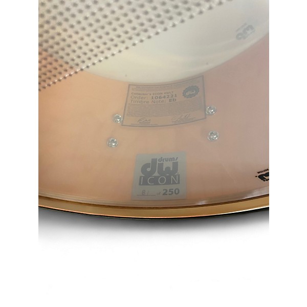 Used 2016 DW 14in Collectors Series Fleetwood Mac ICON Snare Gold Drum