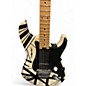Used EVH Striped Series Frankie White and Black Stripes Solid Body Electric Guitar