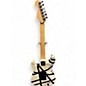Used EVH Striped Series Frankie White and Black Stripes Solid Body Electric Guitar