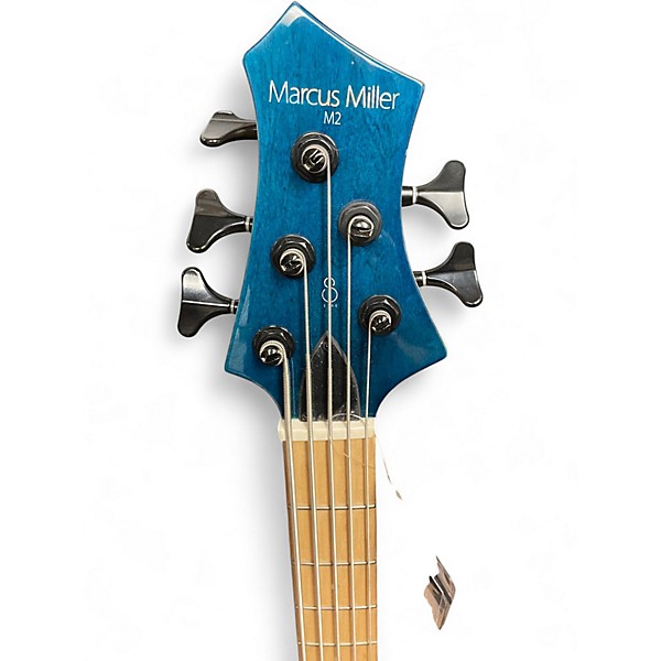Used 2024 Sire Marcus Miller M2 5 String Trans Blue Electric Bass Guitar