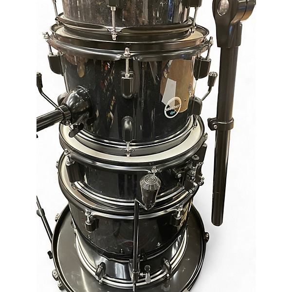 Used PDP by DW 5 Piece ENCORE 5 PIECE KIT WITH CYMBALS AND HARDWARE BLACK SPARKLE Drum Kit