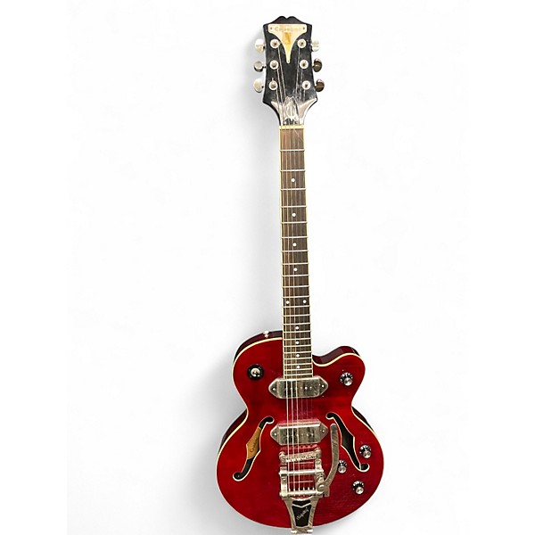 Used Epiphone Wildkat with Bigsby Red Hollow Body Electric Guitar