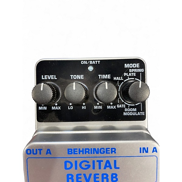Used Behringer DR600 Digital Stereo Reverb Effect Pedal