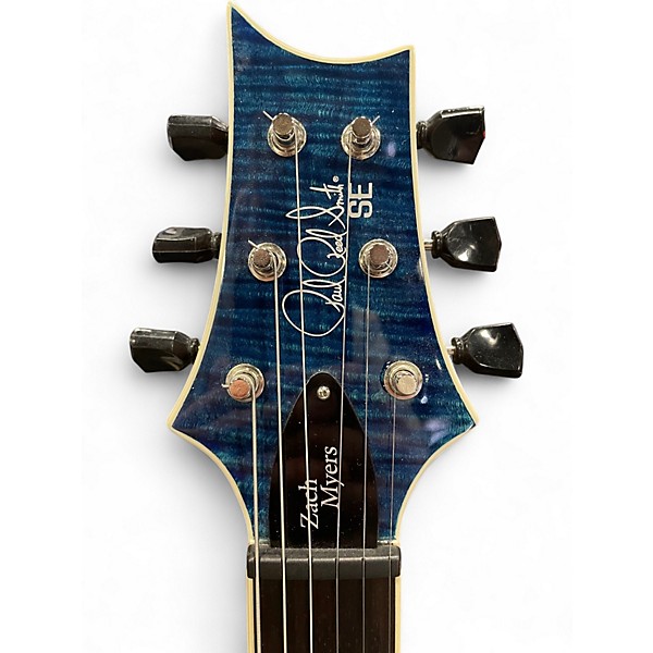 Used PRS Zach Myers Signature SE Myers Tiger Blue Solid Body Electric Guitar