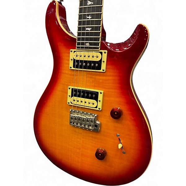 Used PRS SE Custom 24 Cherry Sunburst Solid Body Electric Guitar