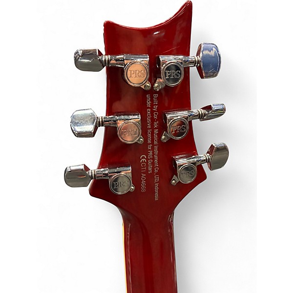 Used PRS SE Custom 24 Cherry Sunburst Solid Body Electric Guitar