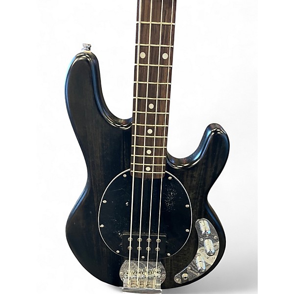 Used Sterling by Music Man stingray sub4 Satin Transparent Black Electric Bass Guitar