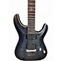 Used Schecter Guitar Research C1 Platinum TRANSPARENT BLACK Solid Body Electric Guitar