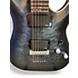 Used Schecter Guitar Research C1 Platinum TRANSPARENT BLACK Solid Body Electric Guitar