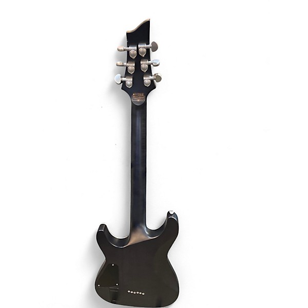 Used Schecter Guitar Research C1 Platinum TRANSPARENT BLACK Solid Body Electric Guitar