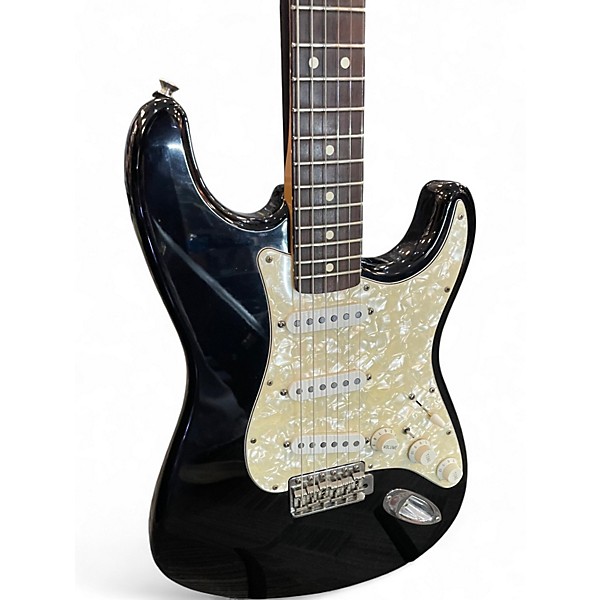 Used Fender Stratocaster Deluxe Black Solid Body Electric Guitar