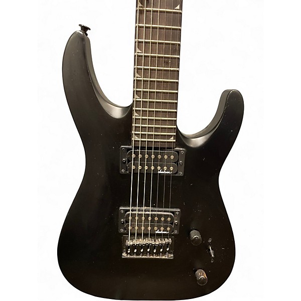 Used Jackson JS22-7 Dinky 7 String Black Solid Body Electric Guitar