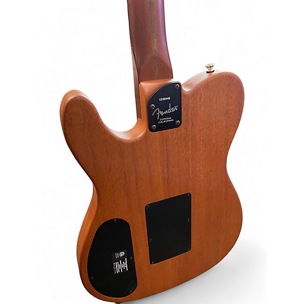 Used Fender American Acoustasonic Telecaster Natural Acoustic Electric Guitar