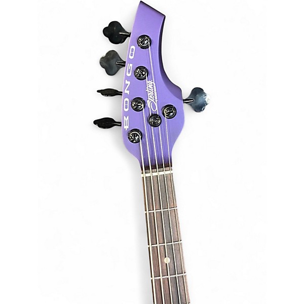 Used Sterling by Music Man BONGO 5 FIREMIST PURPLE SATN Electric Bass Guitar