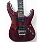 Used Schecter Guitar Research Omen Extreme 6 Floyd Rose TRANSPARENT RED Solid Body Electric Guitar